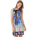 Robe Desigual Robe Octubre Bleu 73V2WF6