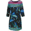 Robe Desigual Robe Femme Killpop Noir et Motifs Bleu 18WWVW93 (rft)