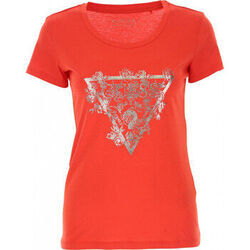 Polo Guess T-shirt Femme W92I37 Rose Fuschia