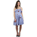 Robe Guess Robe Ciara roses brod&eacute;es bleu W82k51 Bleu