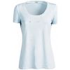 Polo Guess T Shirt femme Hashtag bleu ciel W91I80K (rft)