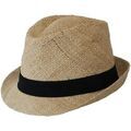 Chapeau Chapeau-Tendance Chapeau trilby paille EL COCO T57