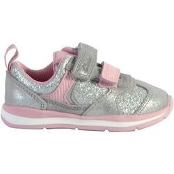 Baskets basses enfant Clarks Basket Cuir Ferris Run Argent&eacute;