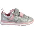 Baskets basses enfant Clarks Basket Cuir Ferris Run Argent&eacute;