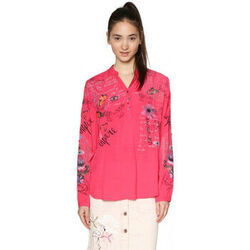Chemise Desigual Chemise Femme Loretta Azal&eacute;e Rose Rose
