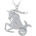 Collier Sc Crystal B2425-CAPRICORNE Argent&eacute;