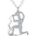 Collier Sc Crystal B2425-VERSEAU Argent&eacute; Grenoble