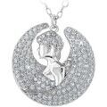 Collier Sc Crystal B2425-VIERGE Argent&eacute; Grenoble