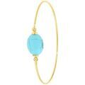 Bracelets Sc Boh&egrave;me B2492-TURQUOISE Dor&eacute;