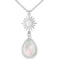 Collier Sc Boh&egrave;me B2488-ARGENT-NACRE Argent&eacute; Grenoble
