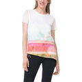 Polo Desigual T Shirt Asimetric Polynesia Blanc 73T2EP9