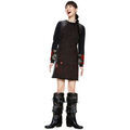 Robe Desigual Robe Femme Patri Noir et Motifs 18WWVD05