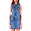 Robe Kaporal Robe Jeans Femme STYLE ICEJ Bleu Denim