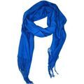 Echarpe Kebello Echarpe uni en Laine H, Bleu