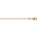 Collier Brillaxis Cha&icirc;ne plaqu&eacute; or maille for&ccedil;at 45cm Jaune Grenoble