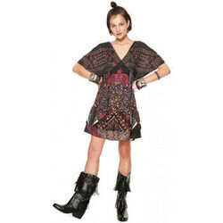 Robe Desigual Robe Femme Gina Noir et Motifs 18WWVWA0