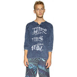 T-shirt Desigual T Shirt L&eacute;o Indigo 18SMTK58 Bleu