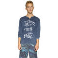 T-shirt Desigual T Shirt L&eacute;o Indigo 18SMTK58 Bleu