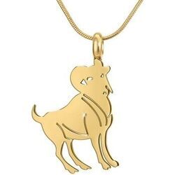 Collier Sc Boh&egrave;me B2427-BELIER Dor&eacute;