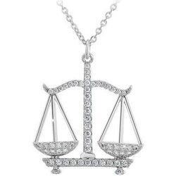 Collier Sc Crystal B2425-BALANCE Argent&eacute;