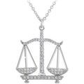 Collier Sc Crystal B2425-BALANCE Argent&eacute;