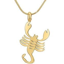 Collier Sc Boh&egrave;me B2427-SCORPION Dor&eacute;