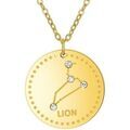 Collier Sc Crystal B2449-LION Dor&eacute; Grenoble