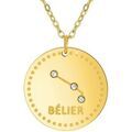 Collier Sc Crystal B2449-BELIER Dor&eacute;