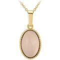 Collier Sc Boh&egrave;me B2458-ROSE-QUARTZ Dor&eacute; Grenoble