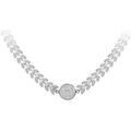 Collier Sc Crystal B2463-ARGENT Argent&eacute; Grenoble