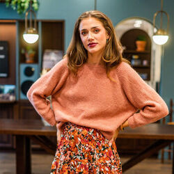 Pull C&eacute;leste COMETE Rose