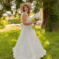 Robe C&eacute;leste AURORE Blanc