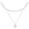 Collier Sc Crystal B2559-ARGENT Argent&eacute; Grenoble