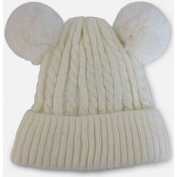 Chapeau Kebello Bonnet avec doublure en polaire et pompon F, Blanc