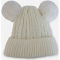 Chapeau Kebello Bonnet avec doublure en polaire et pompon F, Blanc