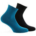 Chaussettes Kindy Lot de 2 paires de socquettes en fil recycl&eacute; MADE IN FRANCE Bleu