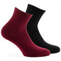 Chaussettes Kindy Lot de 2 paires de socquettes en fil recycl&eacute; MADE IN FRANCE Rouge