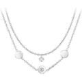 Collier Sc Boh&egrave;me B2411-ARGENT+B2382-ARGENT-10001-CRYS Argent&eacute;