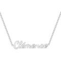Collier Sc Crystal B2689-ARGENT-CLEMENCE Argent&eacute;