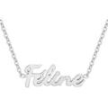 Collier Sc Crystal B2689-ARGENT-FELINE Argent&eacute;