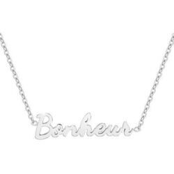 Collier Sc Crystal B2689-ARGENT-BONHEUR Argent&eacute;