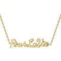 Collier Sc Crystal B2689-DORE-POURLAVIE Dor&eacute; Grenoble