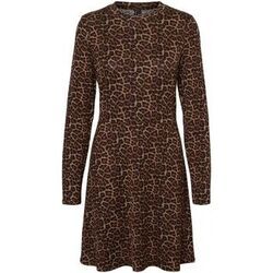 Robe Vero Moda Robe courte, col rond F, Marron