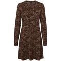 Robe Vero Moda Robe courte, col rond F, Marron
