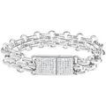 Bracelets Sc Crystal B2567-T18 Argent&eacute; Grenoble