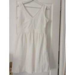 Robe courte La Redoute Robe blanc cass&eacute; dos nu Blanc