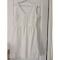 Robe courte La Redoute Robe blanc cass&eacute; dos nu Blanc