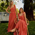Robe C&eacute;leste AURORE Rouge