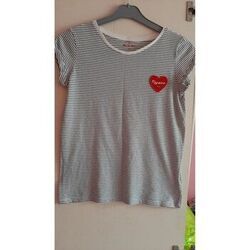 T-shirt Cache Cache tee shirt ray&eacute; Multicolore