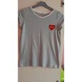 T-shirt Cache Cache tee shirt ray&eacute; Multicolore